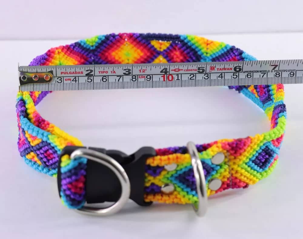 Collar Para Perro Tejido Artesanal Vegano Talla M - Image 4