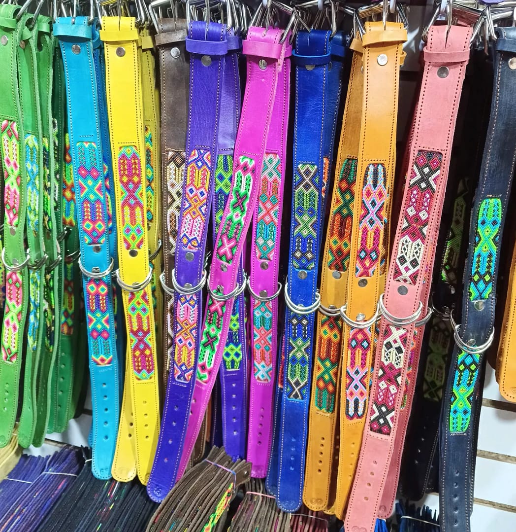 Collares Para Perros 70/75 CM Collar De Piel Bordados Artesanal - Image 6