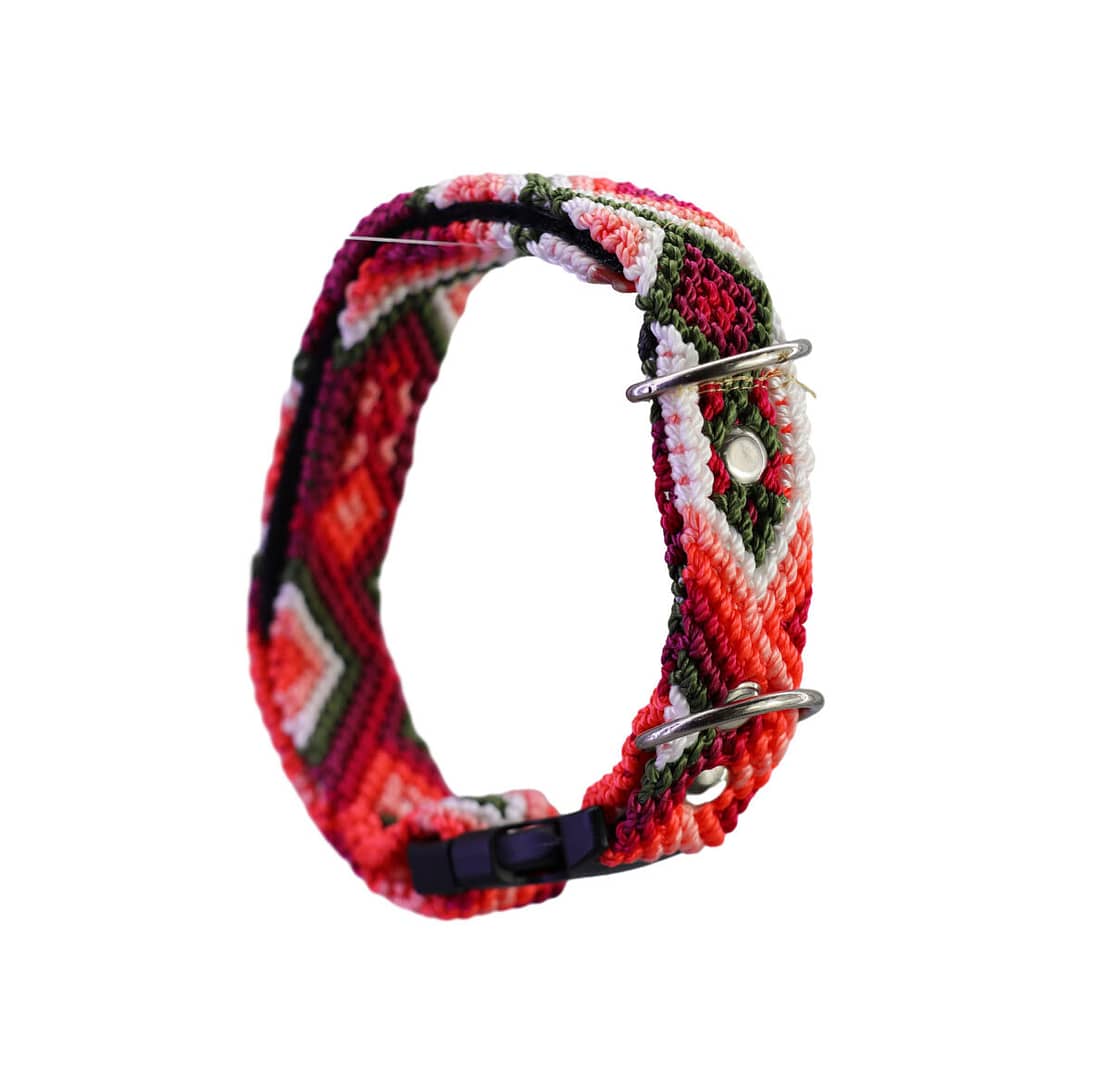Collar Para Perro Tamaño Chico Collar Bordado Artesanal