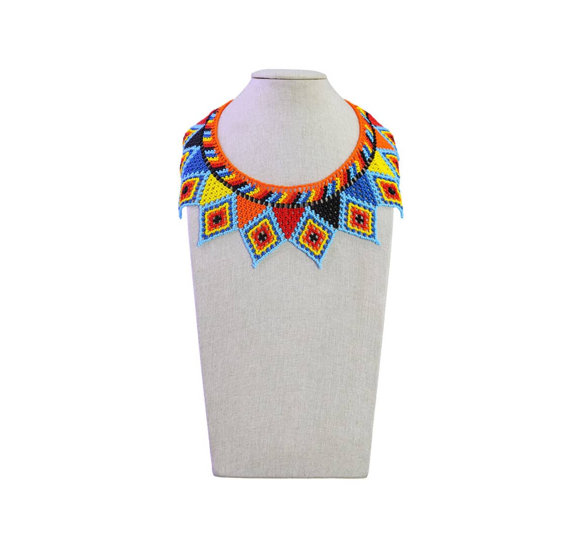 Collar De Pico Chaquira De Moda Gargantilla De Cuentas Huichol