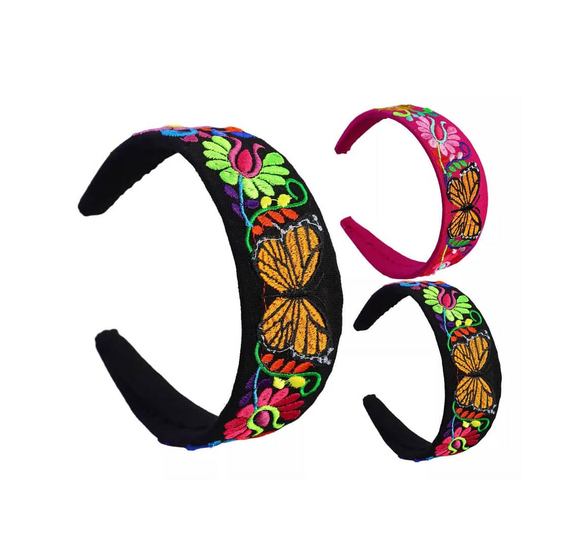 Diademas Bordadas De Mariposa Diademas De Moda
