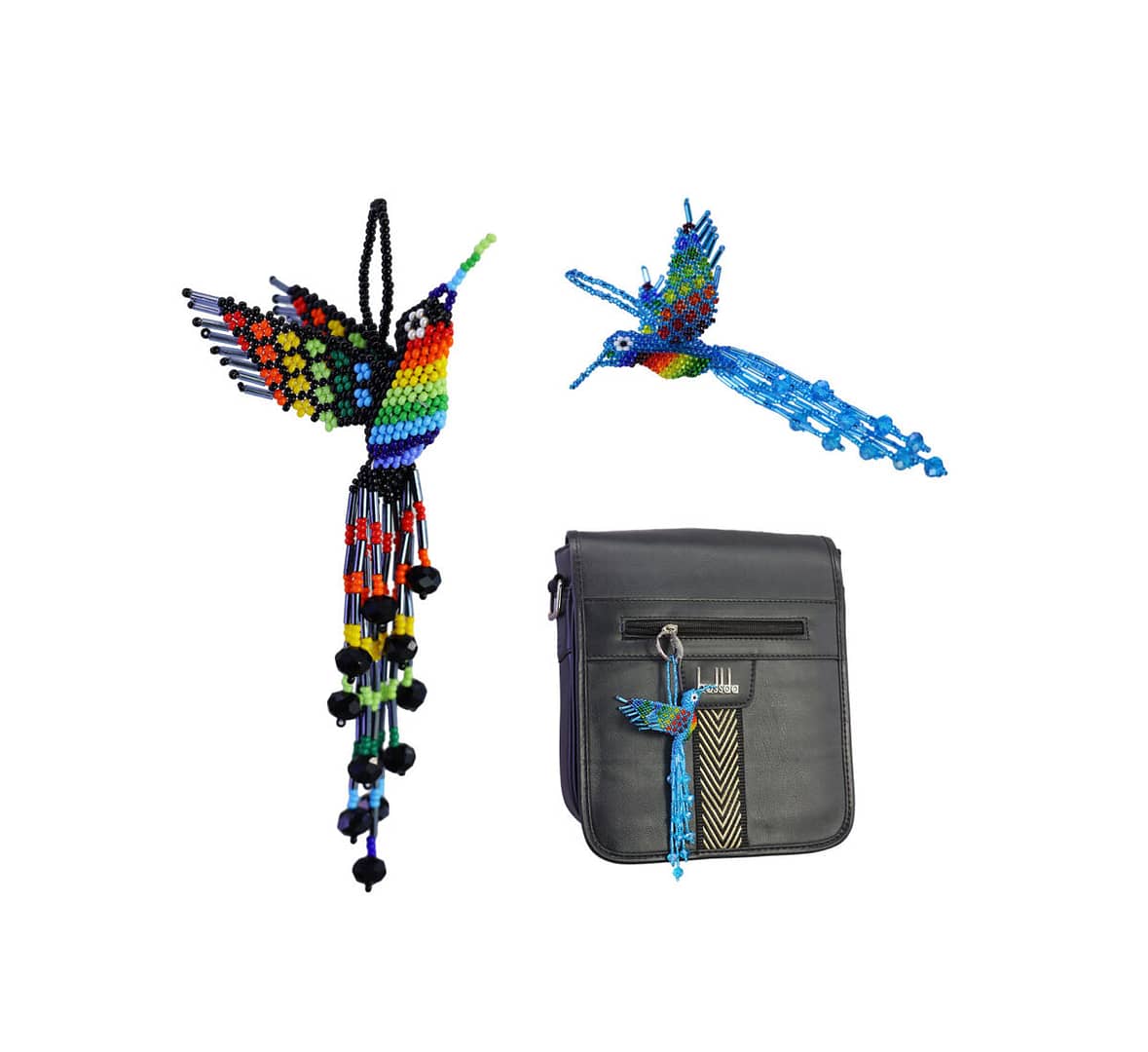 Llaveros De Colibri Chaquira Colgante Adorno De Moda Mayoreo