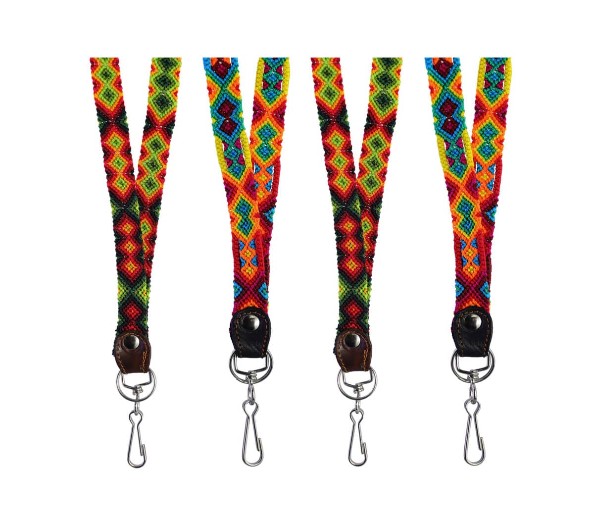 Lanyard Cinta Porta Gafete Bordados De Moda Artesanal