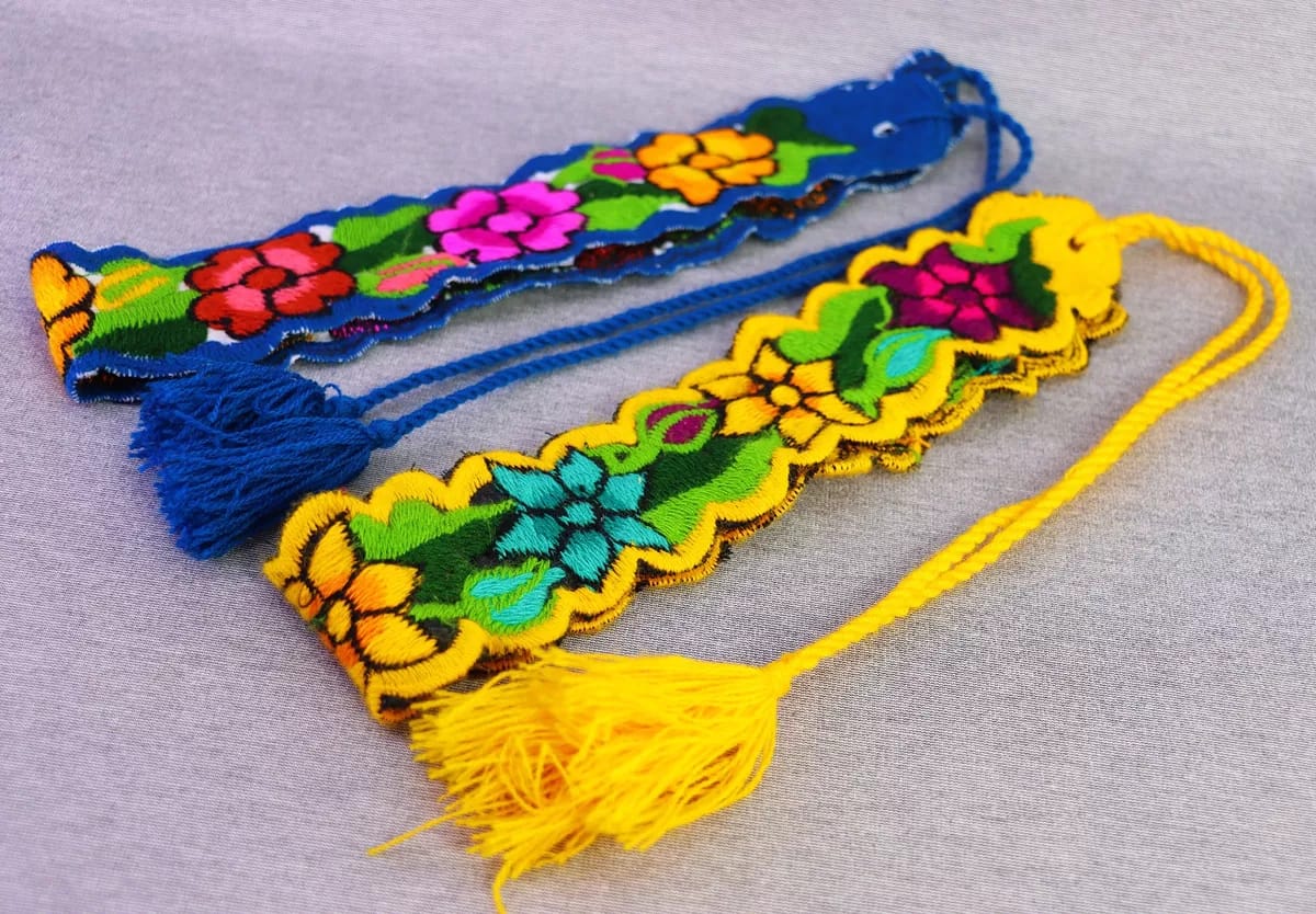 Toquillas Para Sombrero Cinto Bordados Floral De Moda - Image 4