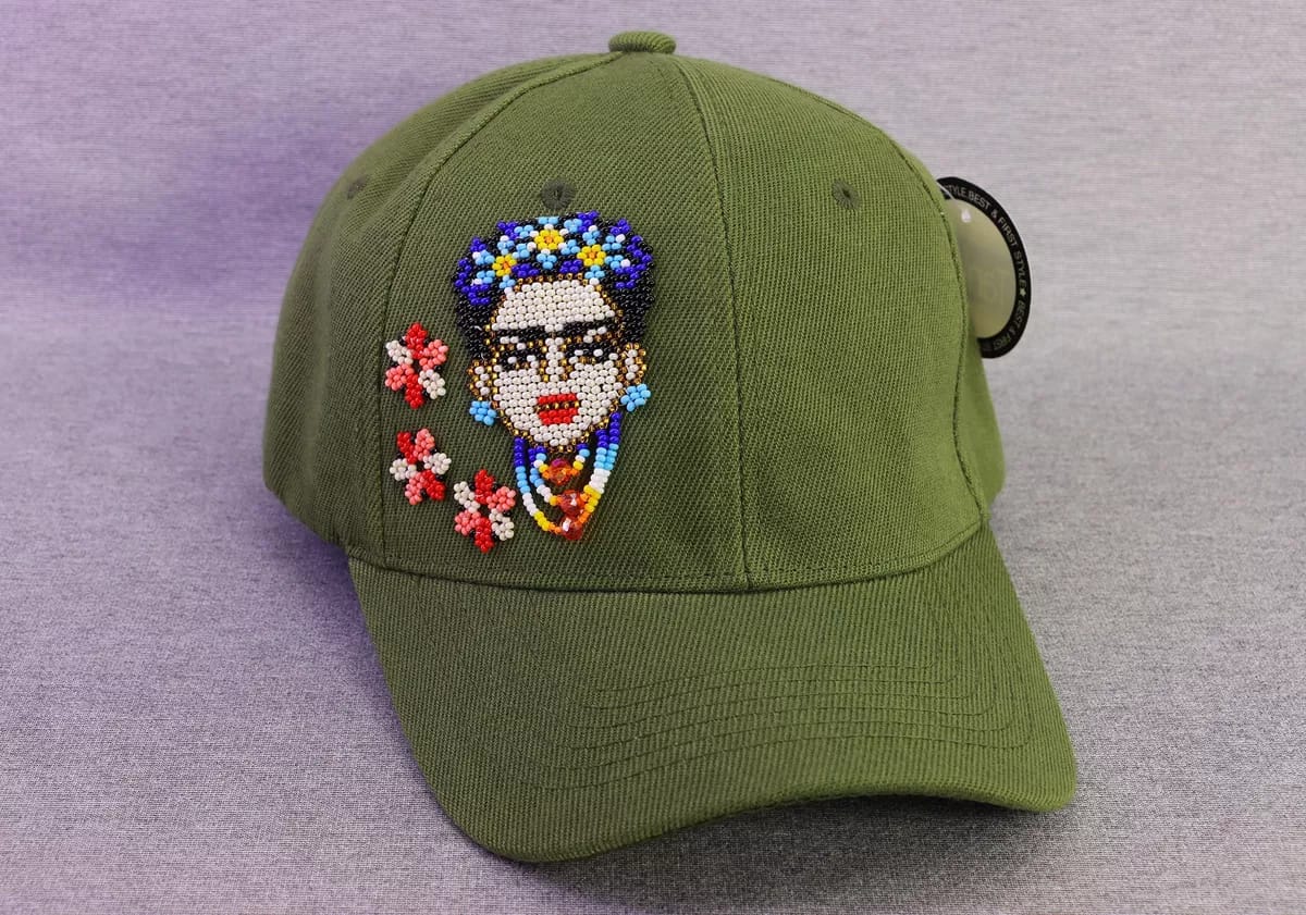 Gorra De Frida Kahlo Chaquira Gorra Mujer De Moda - Image 3