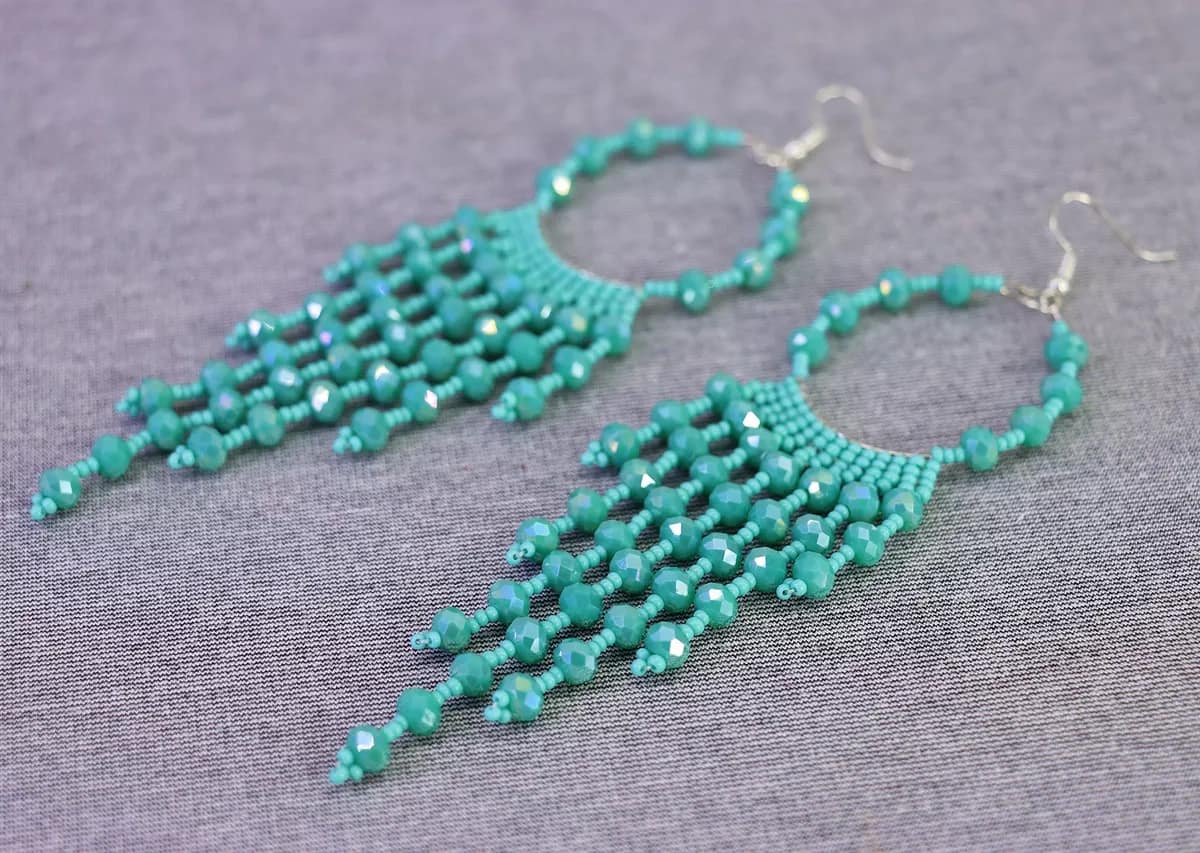 Aretes Arracadas De Cristal Aretes Colgante De Moda - Image 3