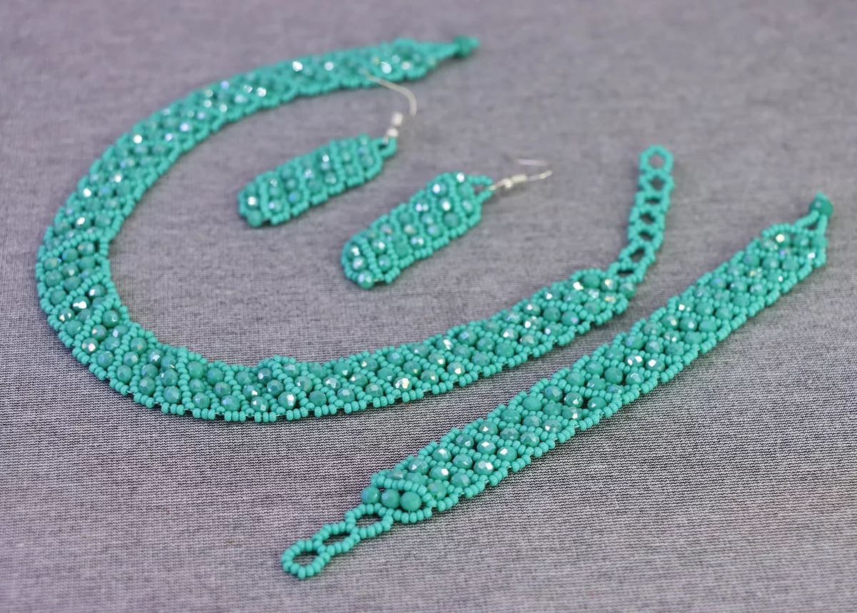 Set Collar De Cristal Chaquira Gargantilla De Moda - Image 2