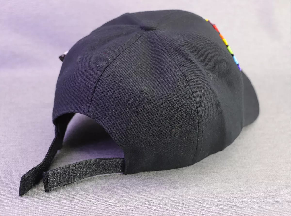 Gorra Mujer Mariposa De Chaquira Gorra De Moda Artesanal - Image 3