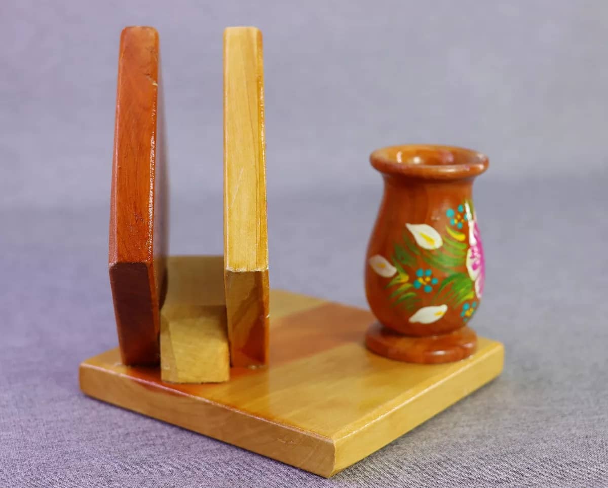 Servilleteros De Madera Pintadas Artesanal - Image 2