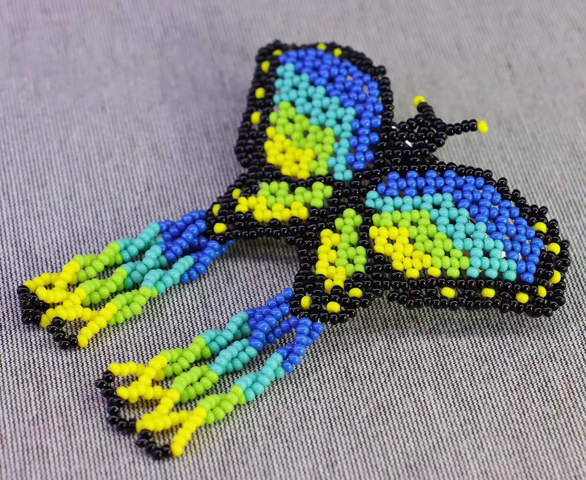Broches De Mariposa Chaquira Broches De Moda - Image 3