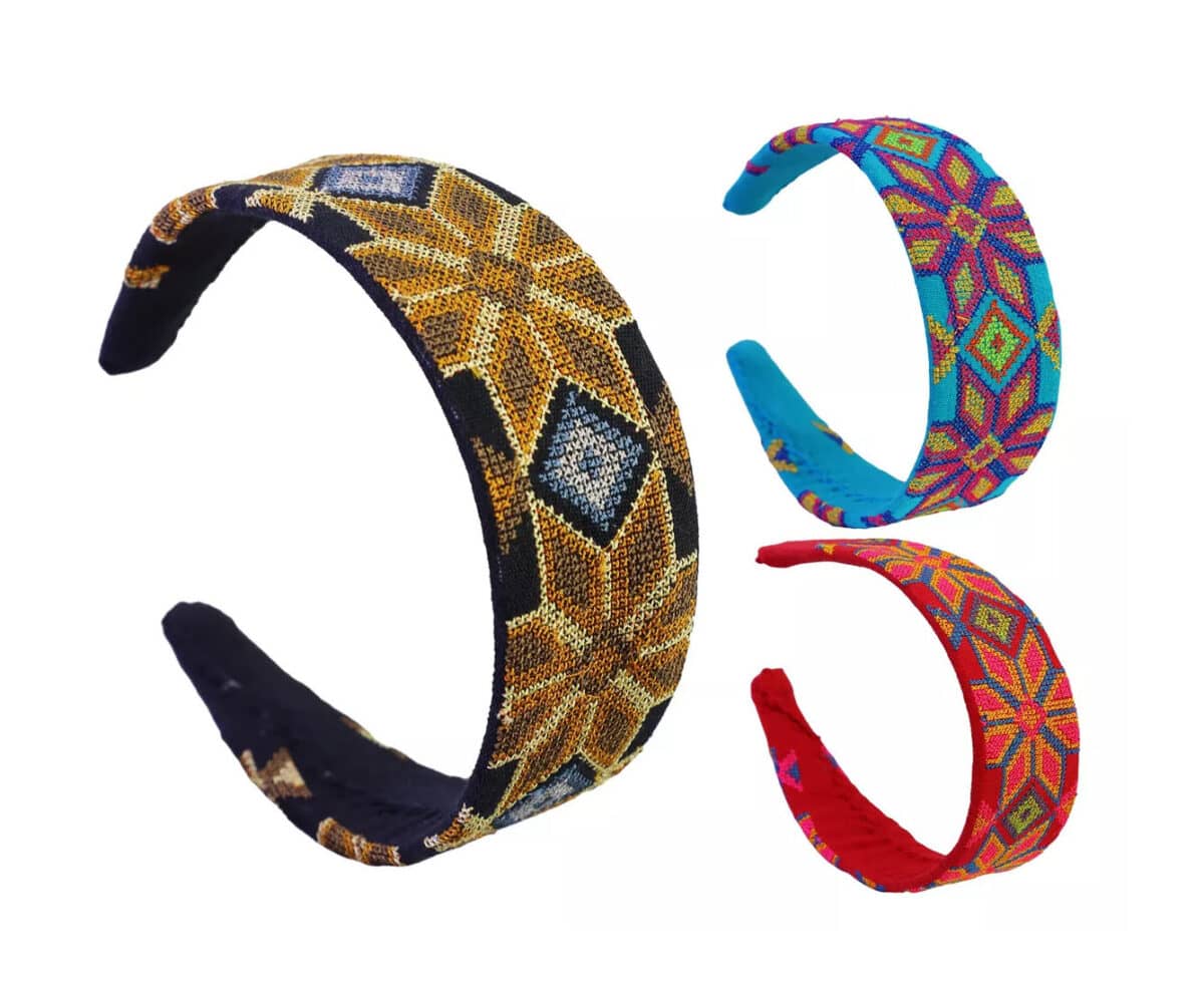 Diadema Bordadas Artesanal Diadema Ancha De Moda