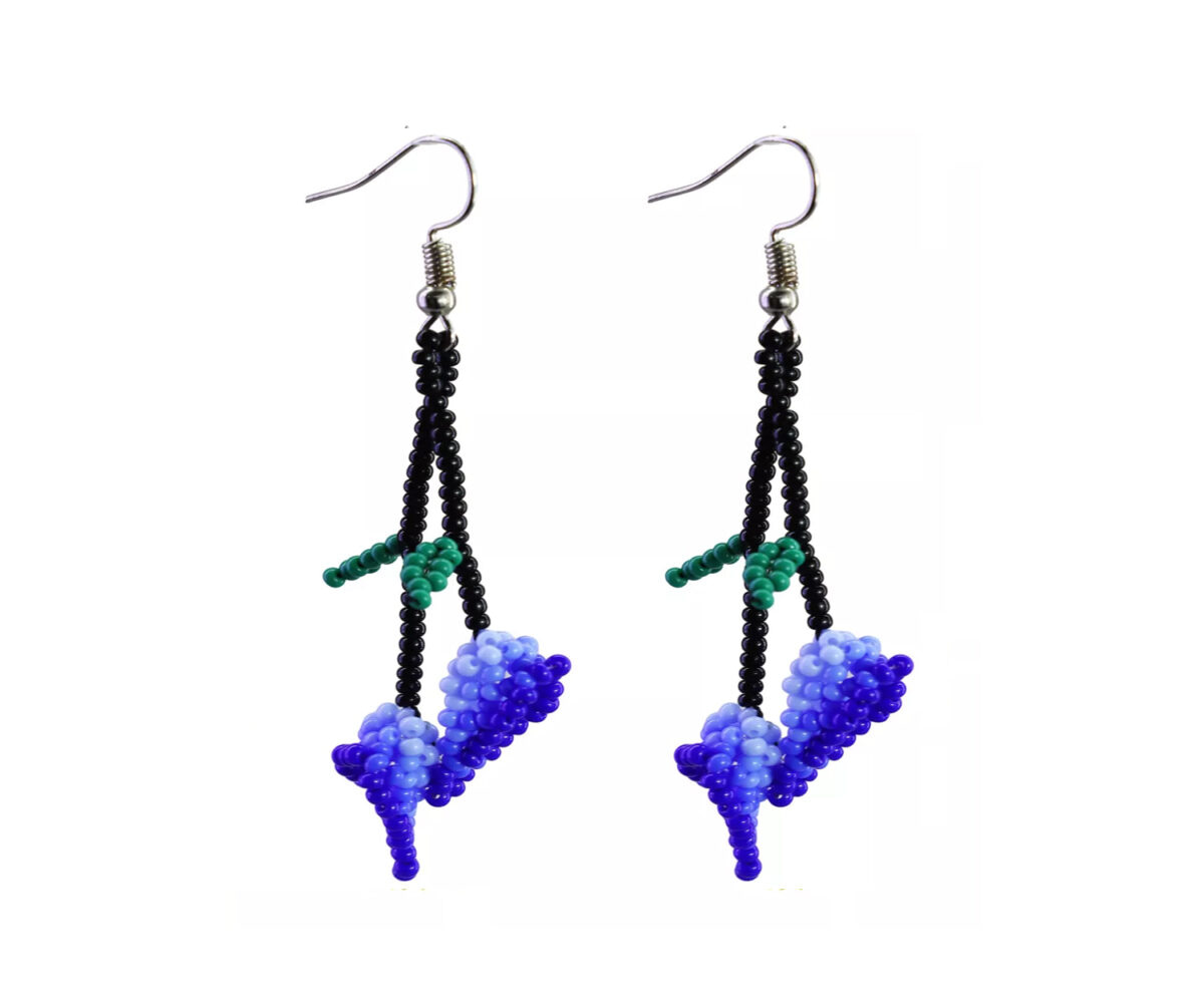 Aretes De Flor Alcatraz Aretes De Cuentas Huichol