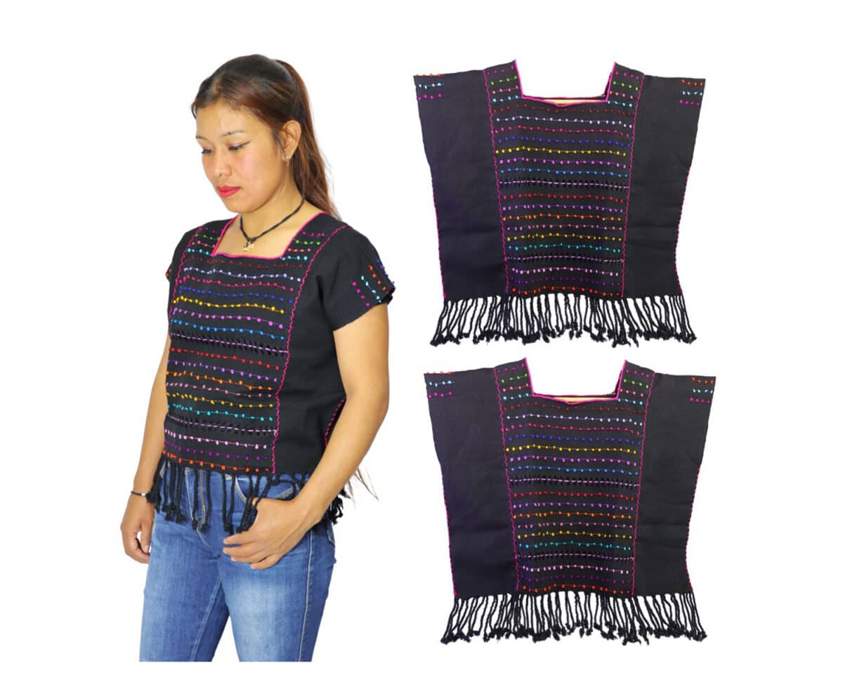 Blusa De Telar Nuditos De Colores Blusa De Moda Artesanal