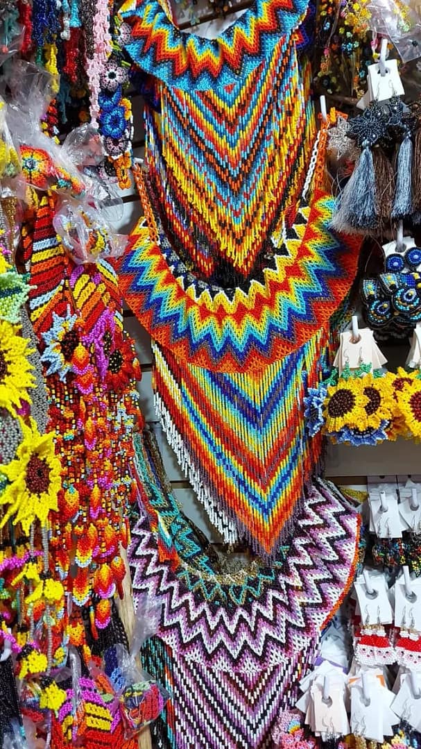 Collar Largo De Chaquira Collar Flecos Arte Huichol - Image 3