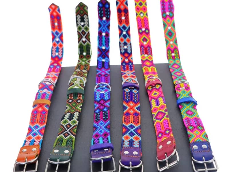 Collar Para Perro Extra Grande 70 cm Collar De Piel Bordados T-F