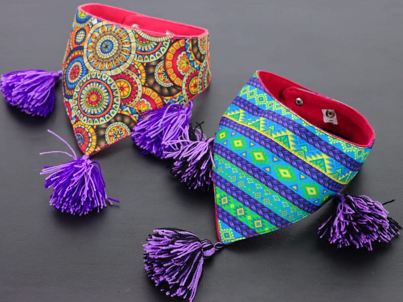 Bandana Para Perros Tamaño Mediana Bandana Artesanal #4