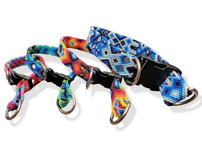 Collar Vegano Para Perro Tejido Artesanal