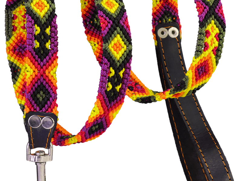 Corres Para Perros Tamaño Chico Correas Bordados Artesanal