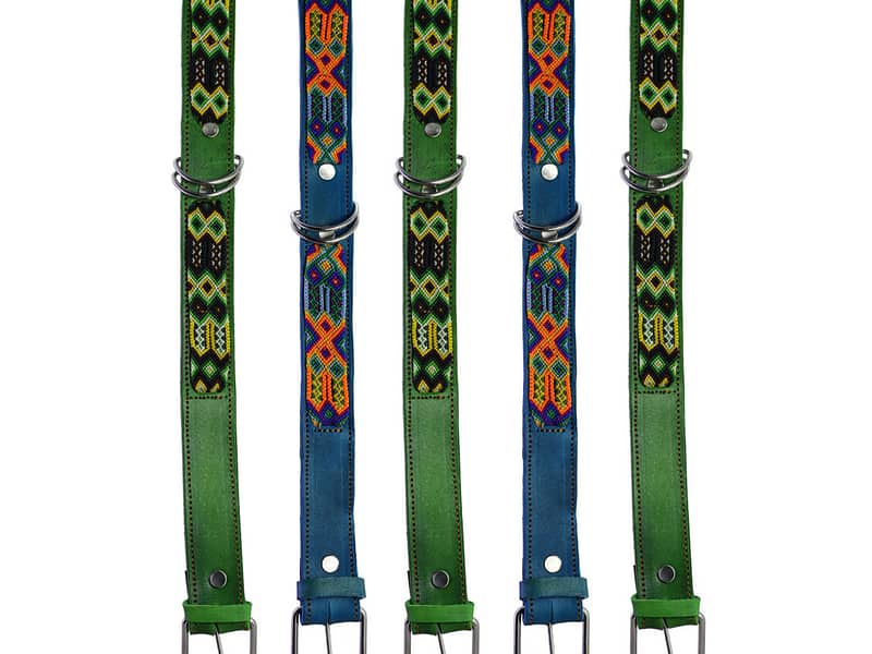 Collares Para Perros 50/55 CM Collar De Piel Bordados Artesanal
