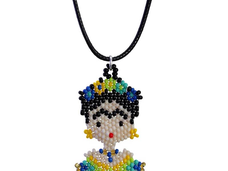 Collar Dije De Chaquira Frida Kahlo Ajustable