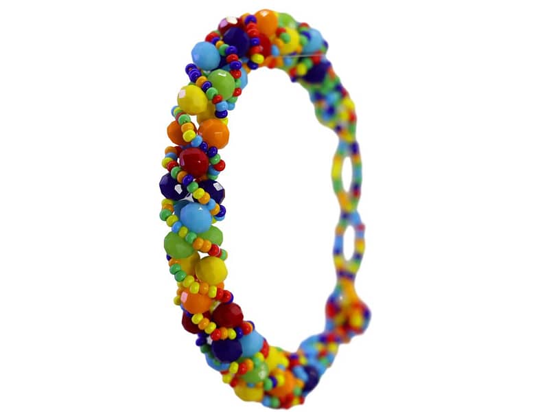 Pulsera De Moda De Cristal Pulsera Hecho A Mano