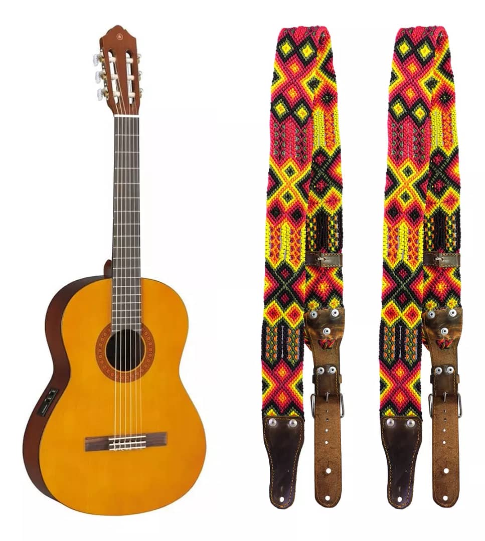Correas Para Guitarra Correas De Piel Bordados Artesanal